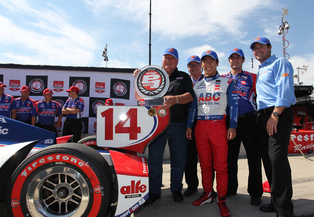 ▲Detroit Race 2: Sato’s 2nd pole of the 2014 season