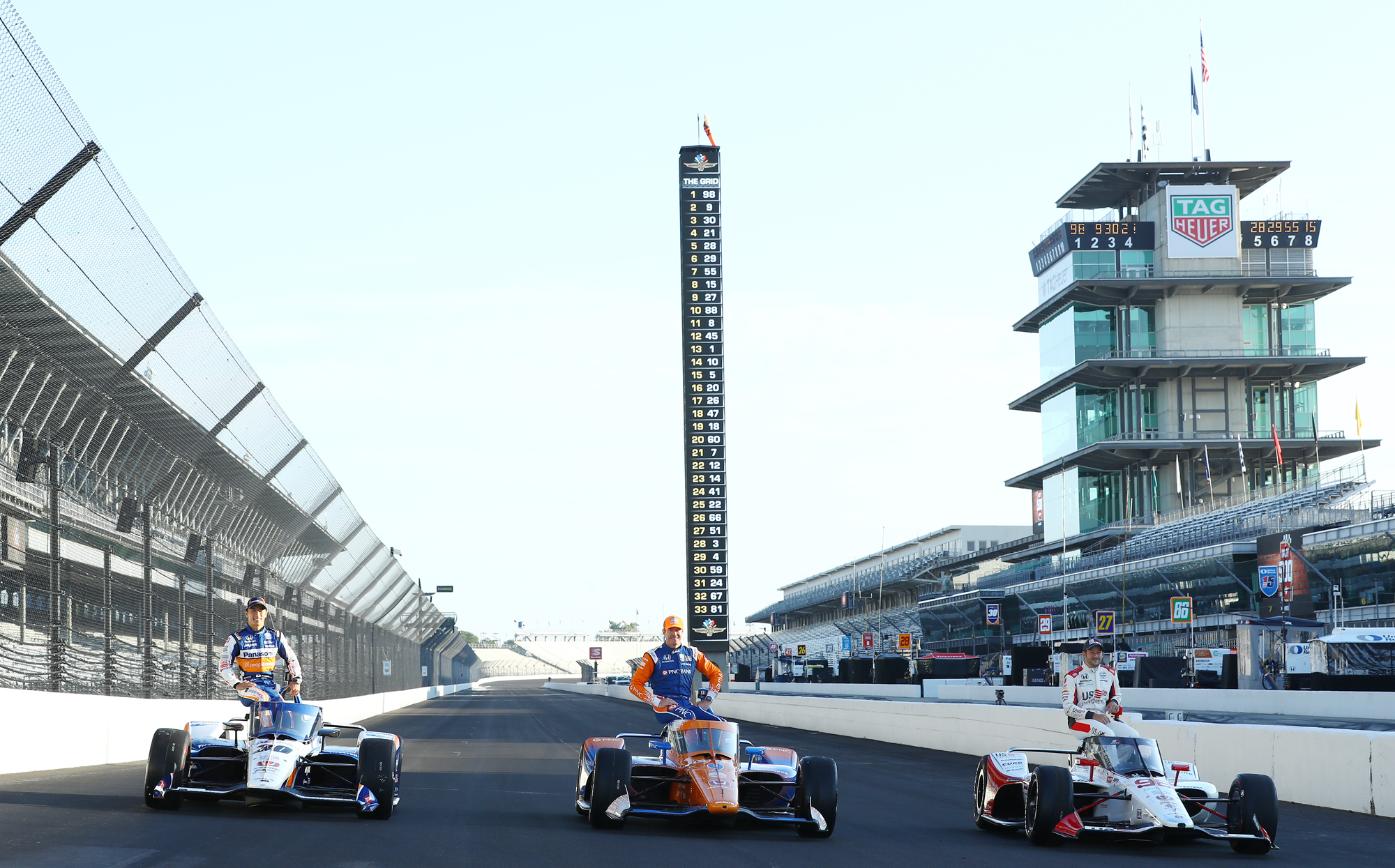 ▲Indianapolis 500: Sato earned his best start for the Indy 500 of third place.